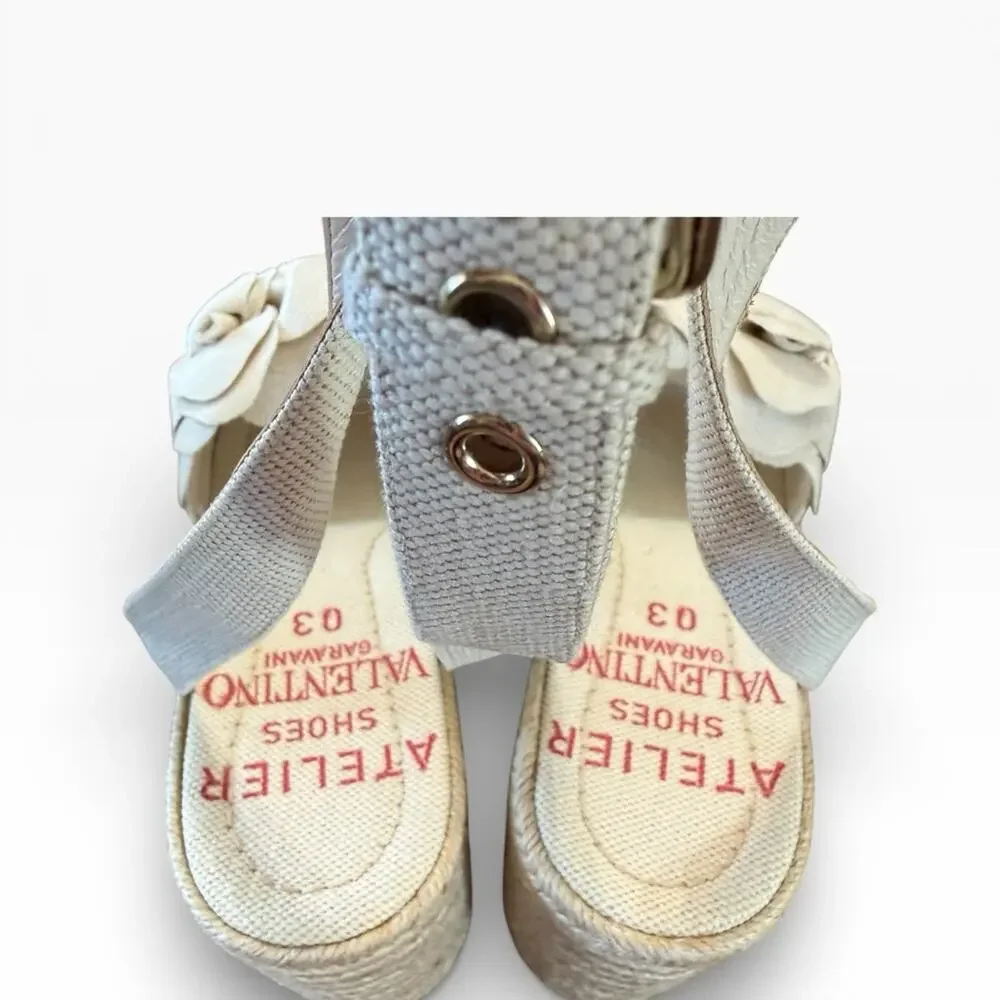 Valentino Garavani Atelier 03 Rose Edition Wedge Sandals EU 37.5 US 7.5